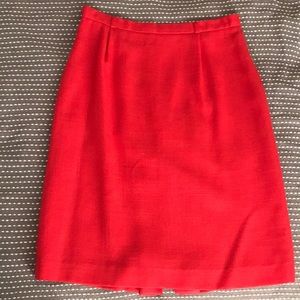 Vintage Pencil Skirt in Poppy Red
